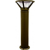One Light 120V 70W HPS Cast Aluminum Bollard by Dabmar D485 - D485
