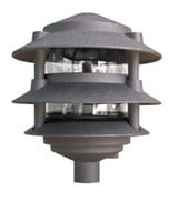 1 Light 3-Tier Pagoda Light with 6 Inch Top by Dabmar - D5000