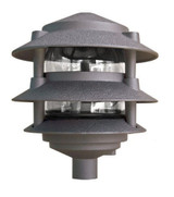 1 Light 3-Tier Pagoda Light with 6 Inch Top by Dabmar - D5000