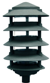 6 Inch 11W 60 LED 5-Tier Pagoda Light with 0.5 Inch Base by Dabmar - D5554