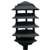 6 Inch 11W 60 LED 5-Tier Pagoda Light with 3 Inch Base by Dabmar - D5569