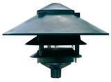 1 Light 3-Tier Pagoda Light with 10 Inch Top by Dabmar - D5300