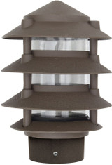 6 Inch 6W Filament LED 4-Tier Pagoda Light with 3 Inch Base by Dabmar - D5405-LED6