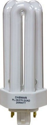 4-Pin Compact Fluorescent by Dabmar DL-Q26-4 - DL-Q26-4P