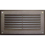 Outdoor Recessed Louver Step Light Cover Plate by Dabmar - DSL1036