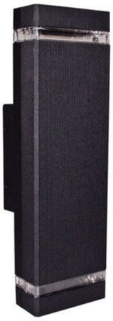 10W 2 LED Down Outdoor Wall Mount 15.63 Inch Tall by Dabmar - DW3575-LED10