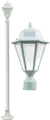 Daniella 1 Light Post Mount by Dabmar GM1301FR - GM1301FR