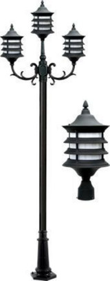 Stephanie 129.25 Inch 48W 3 LED Post Mount by Dabmar - GM1803-LED16