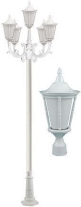 Gabriella 130.62 Inch 30W 5 LED Post Mount by Dabmar - GM1105-LED6