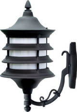 Stephanie 9W 1 LED Down Arm Outdoor Wall Mount 18.5 Inch Tall by Dabmar - GM185-LED9