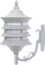 Stephanie 16W 1 LED Down Arm Outdoor Wall Mount 18.5 Inch Tall by Dabmar - GM185-LED16