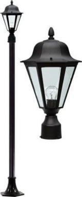 Daniella 106.75 Inch 9W 1 LED Post Mount by Dabmar - GM1301-LED9