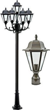 Daniella 128.62 80W 5 LED Post Mount by Dabmar - GM1305-LED16