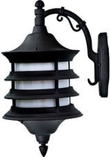 Stephanie 16W 1 LED Up Arm Outdoor Wall Mount 18.5 Inch Tall by Dabmar - GM186-LED16