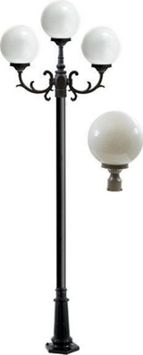 Emily 127.68 Inch 48W 3 LED Post Mount by Dabmar - GM2403-LED16