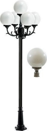 Emily 127.68 Inch 30W 5 LED Post Mount by Dabmar - GM2405-LED6