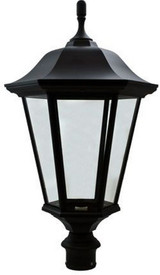 One Light Large Post Top Mount by Dabmar GM225LED - GM225LED