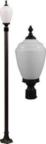 Alisa 107.38 Inch 9W 1 LED Post Mount by Dabmar - GM4001-LED9