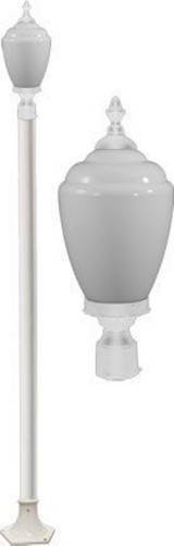 Alisa 107.38 Inch 6W 1 LED Post Mount by Dabmar - GM4001-LED6
