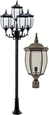 Victoria 134.25 Inch 45W 5 LED Post Mount by Dabmar - GM3005-LED9