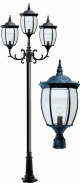 Victoria 3 Light Post Mount by Dabmar - GM3003