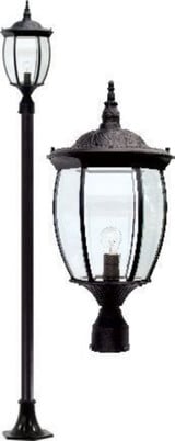Victoria 110.38 Inch 6W 1 LED Post Mount by Dabmar - GM3001-LED6