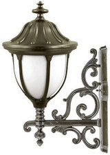 13W 1 Light Outdoor Wall Mount with Decorative Arm by Dabmar - GM546