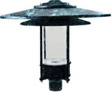 One Light Large Hat Top Post Mount by Dabmar - GM510
