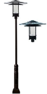 138.5 Inch 1 Light Large Hat Post Mount by Dabmar - GM5100