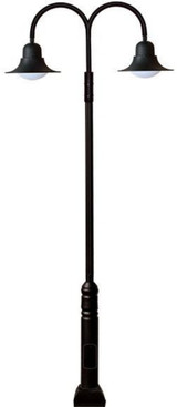 153 Inch 60W 2 LED Drop Light Post Mount by Dabmar - GM6200-LED30