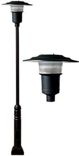 135 Inch 30W 1 LED Large Post Mount by Dabmar - GM6500-LED30