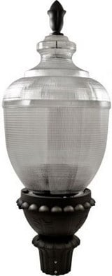 Acorn One Light 100W Hps Mogul Base Large Post Top Mount by Dabmar - GM682