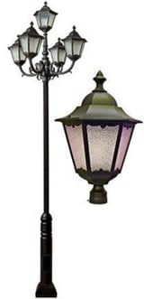 155 Inch 150W 5 LED Post Mount by Dabmar - GM8150-LED30