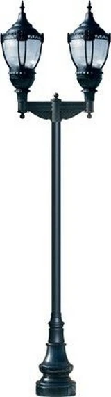 Acorn Cast Alum Drk Top Deco Base Acorn Fix 2X 50W Mh Mt by Dabmar - GM8967