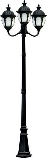 Three Light Post Mount by Dabmar - GM9303