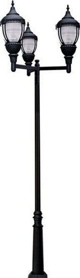 AcornCast Alum Acorn Fix 300W 3X 100W Hps/Mog 120V by Dabmar - GM9102