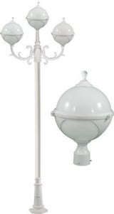 Natalie 129.37 Inch 27W 3 LED Post Mount by Dabmar - GM9703-LED9