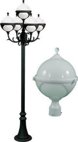 Natalie 129.37 Inch 45W 5 LED Post Mount by Dabmar - GM9705-LED9