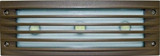 Cast Alum Louvered Step Light 9W Led Board 3Leds 64K 12V by Dabmar - LV-LED621