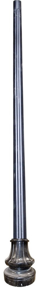Accessory 10ft Fluted Post With Decorative Base by Dabmar - PT-10BASEFL