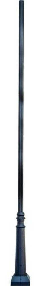 Accessory 13ft Surface Mounted Post With Round Base by Dabmar PT-13BASE-FL - PT-13BASE-FL