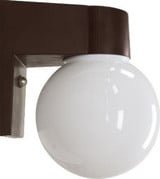 13W 1 Light Globe Lexan Outdoor Wall Mount by Dabmar - W2821