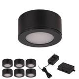 Mini Puck 2W 6 LED Puck Light Kit 1.38 Inch Wide by WAC Limited - HR-LED10/6K-30
