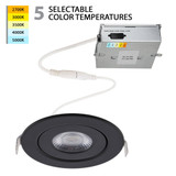 Lotos 15W 1 LED Round Adjustable Recessed Kit 6.12 Inch Wide by WAC Limited - R6ERAR-CS