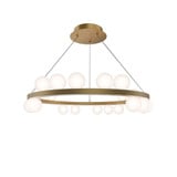 Carousel 42W 21 4CCT LED Chandelier 6.75 Inch Tall X 28 Inch Wide by dweLED - PD-21528