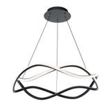 Swerve 2 Light Medium Chandelier by DweLED - PD-67426