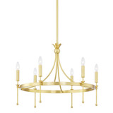 Gates 6 Light Oversized Chandelier by Hudson Valley - 4327