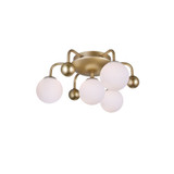Element 4 Light 16 Inch Wide Flush Mount by CWI - 1125C16-71616