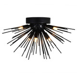 Savannah 6 Light 20 Inch Wide Flush Mount by CWI - 1034C20-6