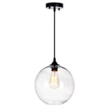 Glass 1 Light Small Pendant 12 Inch Tall by CWI - 5553P10-101010
